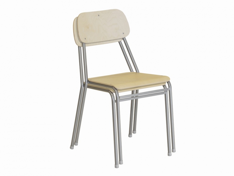 Stol björk/alu - Bild 2