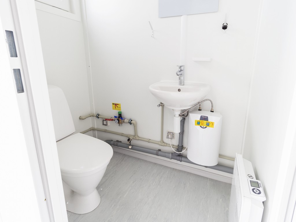 Stålmodul 20fot med WC och pentry Svart - Bild 7