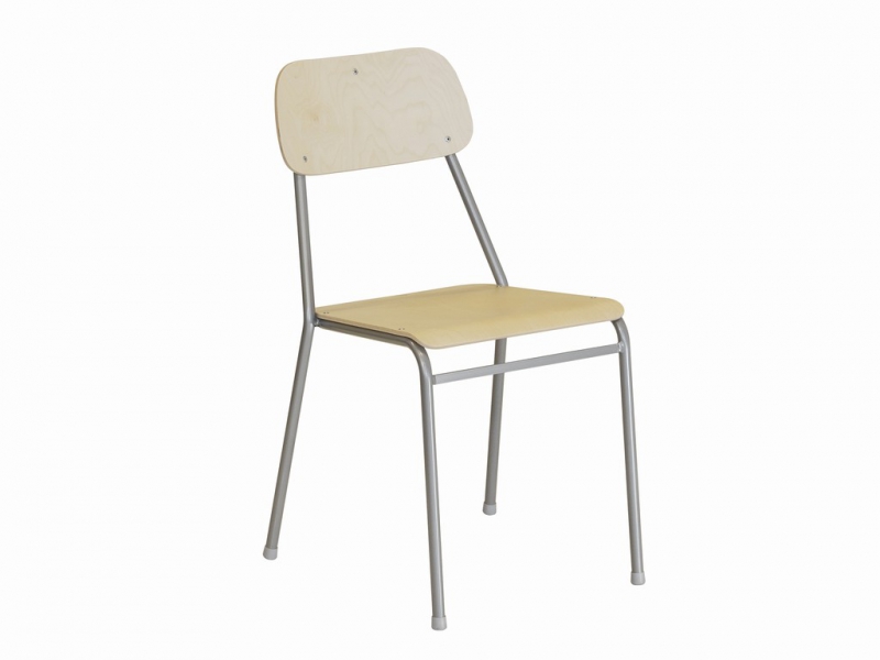 Stol björk/alu