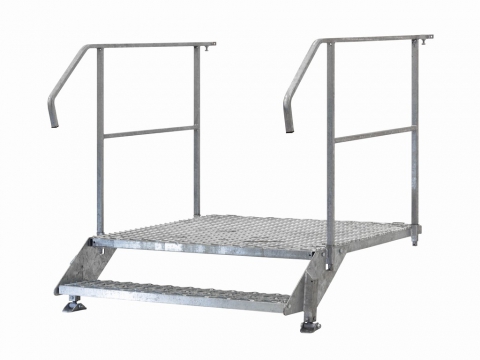 Bodtrappa med räcke 1-Steg