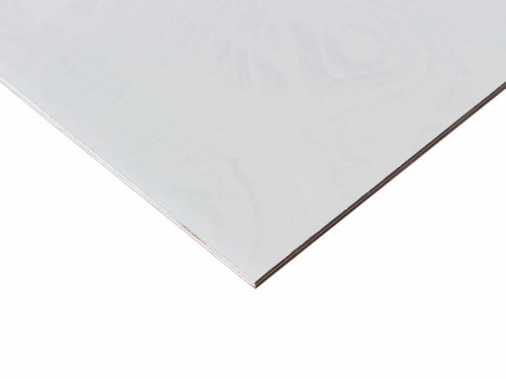 Väggskiva - Björkplywood Vitpigmenterad