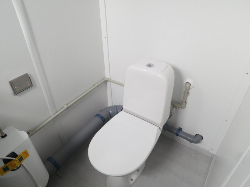 Nytillverkade stålmoduler med WC och pentry - Bild 8
