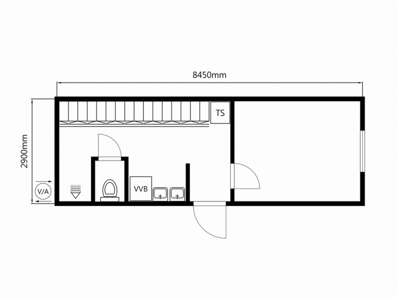 Beg. 8-mans personalbod med WC och dusch - Bild 11