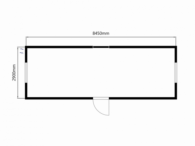 Nytillverkad kontorsbod med öppen planlösning - Bild 7